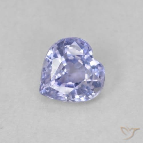 0.44ct Natural Light Blue Sapphire, Heart Shape, 4.5x4.5 mm