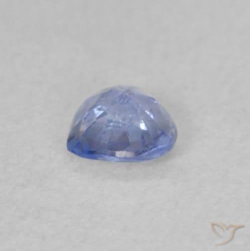 0.35ct Natural Pastel Blue Sapphire, Heart Shape, 4.3x4.2 mm