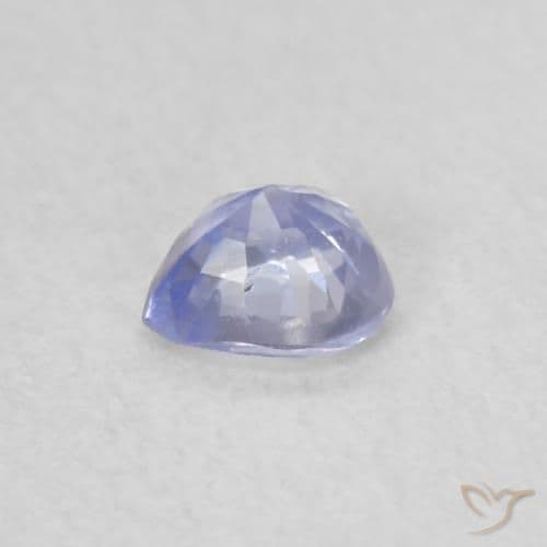 0.38ct Natural Pastel Blue Sapphire, Heart Shape, 4.3x4.1 mm