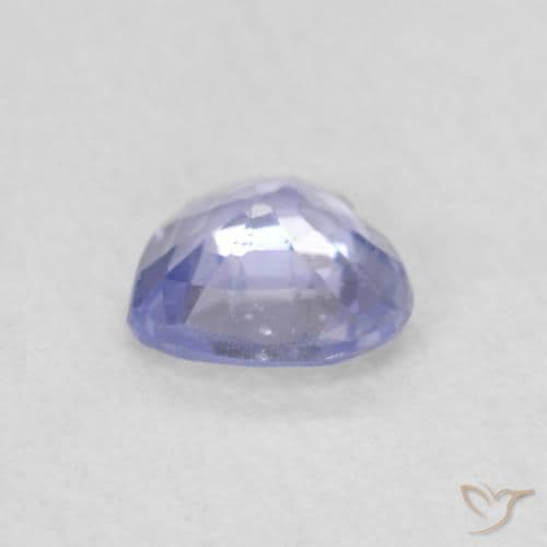 0.37ct Natural Pastel Blue Sapphire, Heart Shape, 4.5x4.3 mm