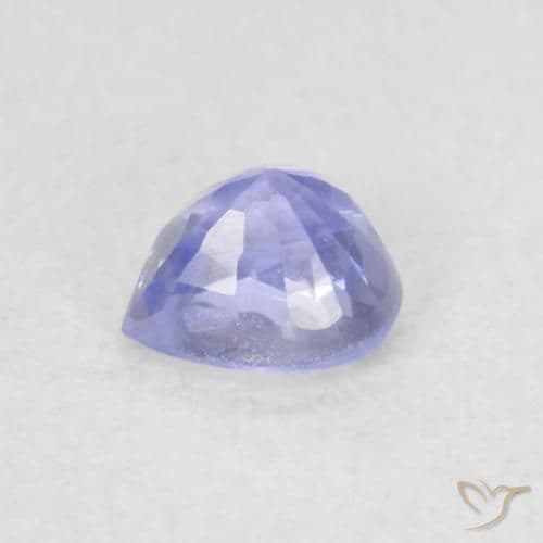 0.38ct Natural Light Blue Sapphire, Heart Shape, 4.1x4.1 mm