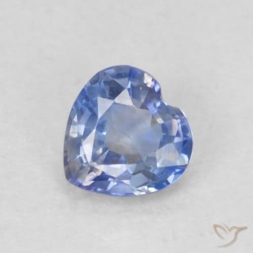 0.36ct Medium Dark Blue Sapphire, Heart Shape, 4.3x4.3 mm
