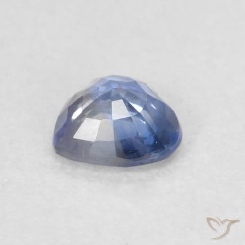0.36ct Medium Dark Blue Sapphire, Heart Shape, 4.3x4.3 mm