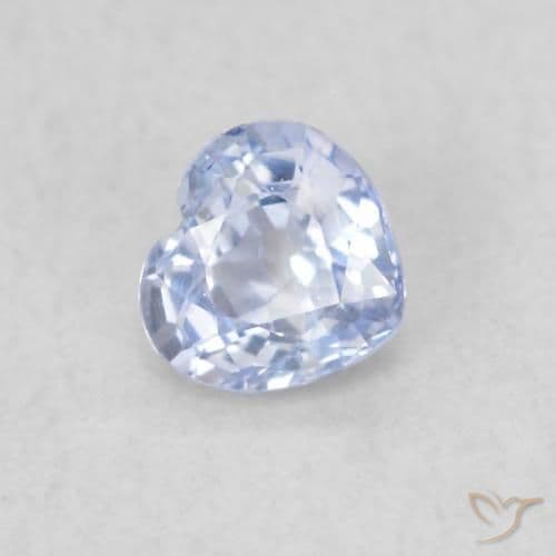 0.33ct Purplish Blue Sapphire, Heart Shape, 4.1x3.8 mm