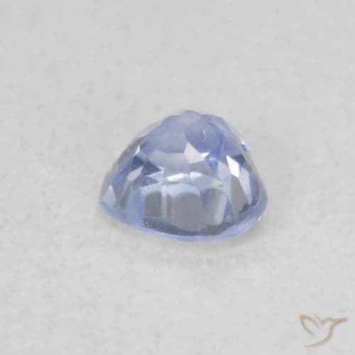 0.33ct Purplish Blue Sapphire, Heart Shape, 4.1x3.8 mm