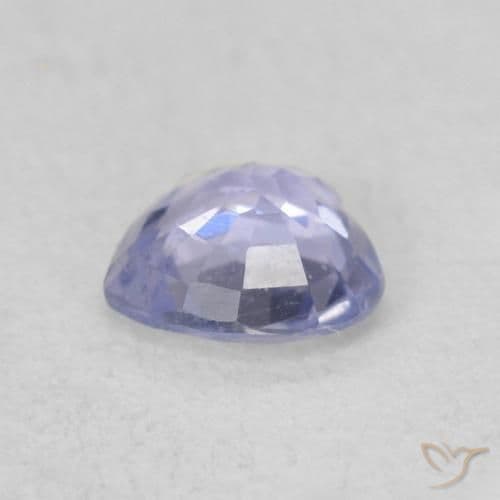 0.38ct Light Purplish Blue Sapphire, Heart Shape, 4.5x4.5 mm