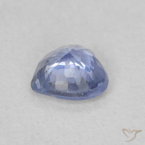 0.33ct Natural Light Blue Sapphire, Heart Shape, 4.3x4.3 mm