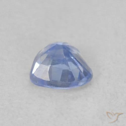 0.35ct Light Purplish Blue Sapphire, Heart Shape, 4.2x4.1 mm