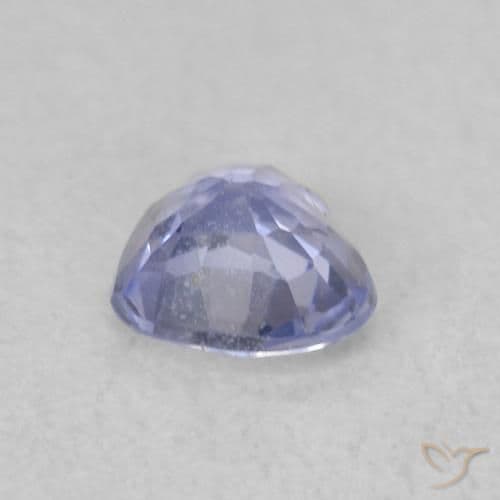 0.39ct Light Purplish Blue Sapphire, Heart Shape, 4.5x4.2 mm