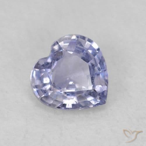 0.38ct Natural Light Blue Sapphire, Heart Shape, 4.5x4.5 mm