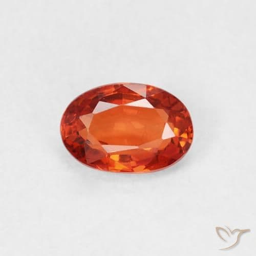 0.59ct Natural Intense Red Sapphire, Oval Cut, 5.8x4 mm