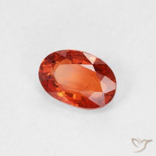 0.59ct Natural Intense Red Sapphire, Oval Cut, 5.8x4 mm
