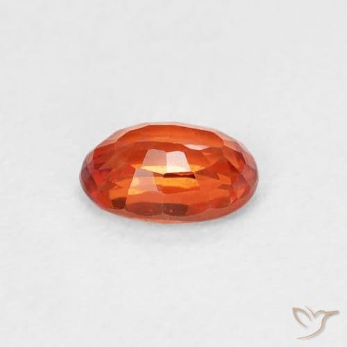 0.59ct Natural Intense Red Sapphire, Oval Cut, 5.8x4 mm