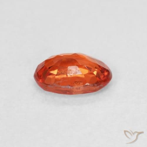 0.63ct Natural Fire Orange Sapphire, Oval Cut, 6x4.1 mm