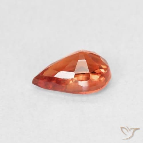 0.51ct Natural Intense Red Sapphire, Pear Shape, 5.8x3.9 mm