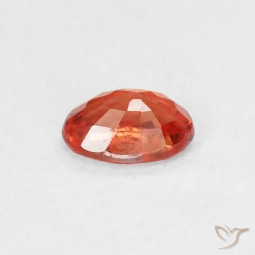 0.60ct Natural Fire Orange Sapphire, Oval Cut, 5.9x4 mm