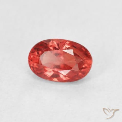 0.75ct Natural Medium Red Sapphire, Oval Cut, 6x4 mm