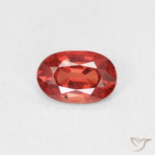 0.51ct Bright Crimson Red Sapphire, Oval Cut, 5.9x3.9 mm