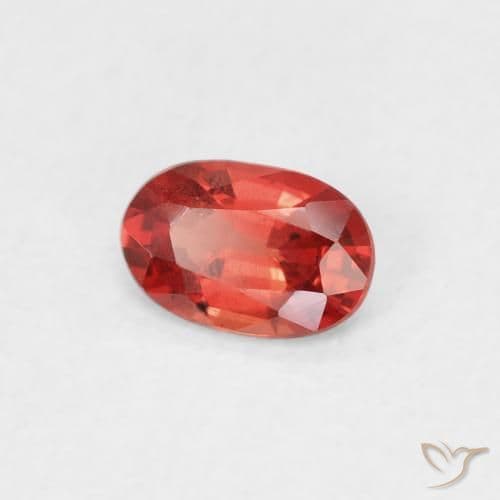 0.51ct Bright Crimson Red Sapphire, Oval Cut, 5.9x3.9 mm
