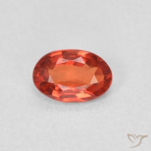 0.58ct Natural Medium Red Sapphire, Oval Cut, 6x4 mm