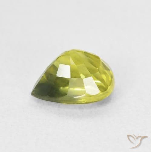 1.99ct Medium Yellow Sapphire, Pear Shape, 7.8x6.7 mm