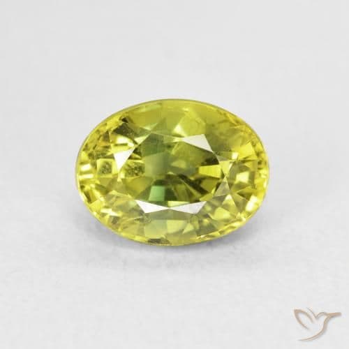 2.93ct Natural Medium Yellow Sapphire, Oval Cut, 8.3x6.3 mm