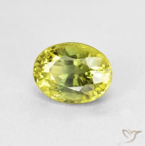 2.93ct Natural Medium Yellow Sapphire, Oval Cut, 8.3x6.3 mm