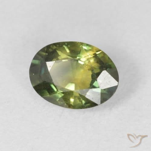 1.37ct Natural Forest Green Sapphire, Oval Cut, 7.5x5.6 mm