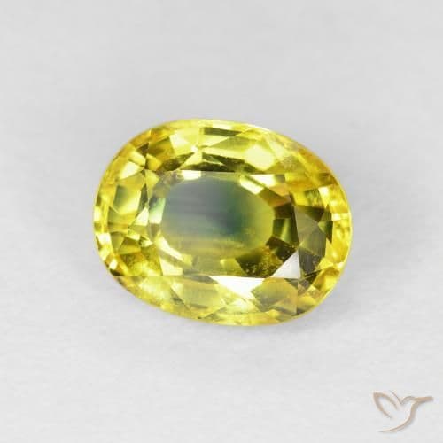3.12ct Natural Earthy Gold Sapphire, Oval Cut, 9.2x7.1 mm