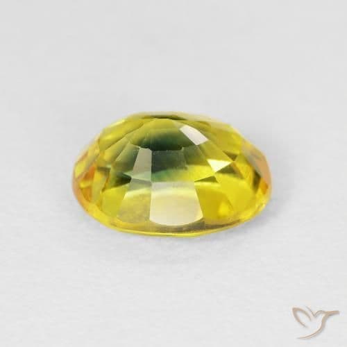 3.12ct Natural Earthy Gold Sapphire, Oval Cut, 9.2x7.1 mm