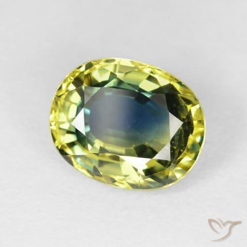 4.18ct Natural Multicolor Sapphire, Oval Cut, 10.2x8.2 mm