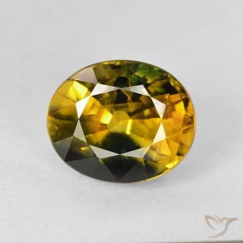 3.24ct Natural Multicolor Sapphire, Oval Cut, 8.8x7.2 mm