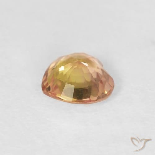 0.33ct Natural Multicolor Sapphire, Heart Shape, 4.5x4.4 mm
