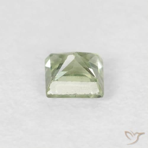 0.20ct Natural Light Forest Green Sapphire, Square, 3x3 mm