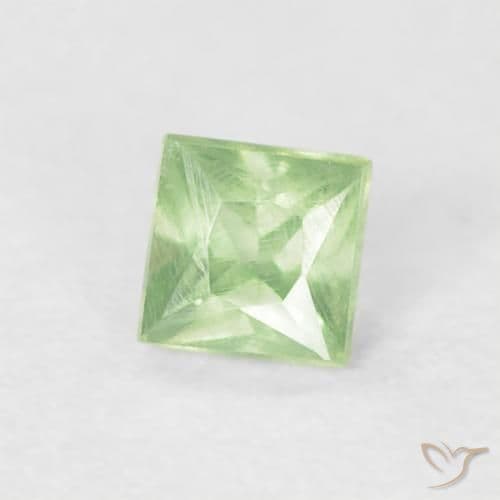 0.23ct Natural Medium Green Sapphire, Square, 3.1x3.1 mm