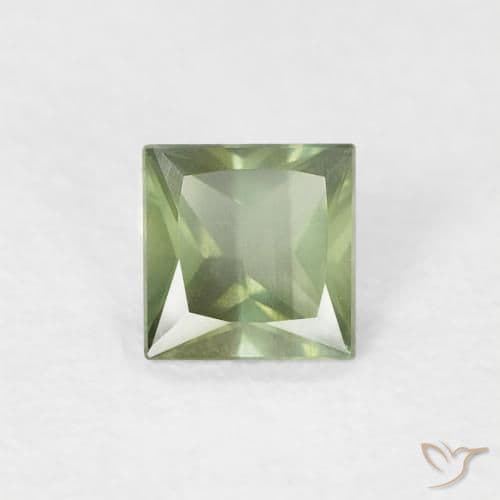 0.39ct Natural Forest Green Sapphire, Square, 3.8x3.7 mm
