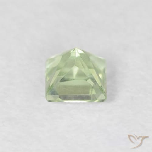 0.23ct Very Light Sage Green Sapphire, Square, 3.1x3.1 mm
