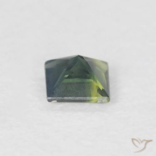 0.28ct Natural Medium Green Sapphire, Square, 3.5x3.5 mm