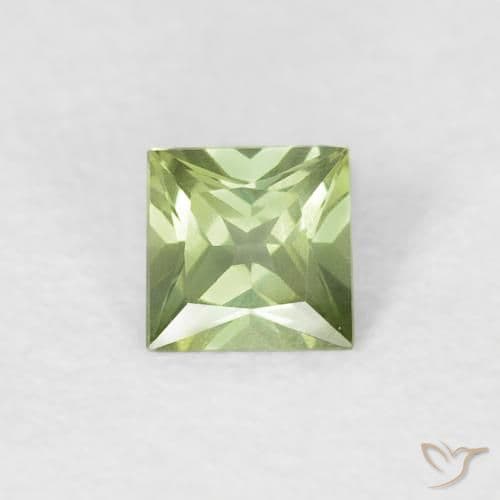 0.39ct Natural Forest Green Sapphire, Square, 3.8x3.7 mm
