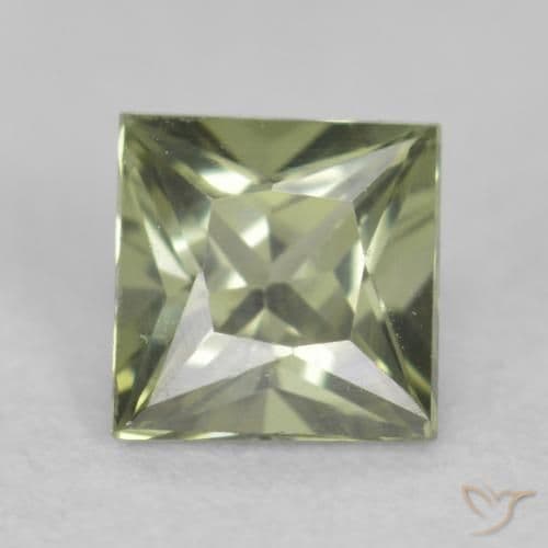 0.32ct Natural Deep Green Sapphire, Square, 3.7x3.6 mm