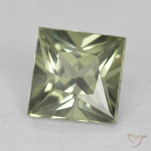0.31ct Light Forest Green Sapphire, Square, 3.6x3.6 mm