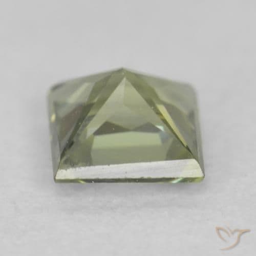 0.31ct Light Forest Green Sapphire, Square, 3.6x3.6 mm