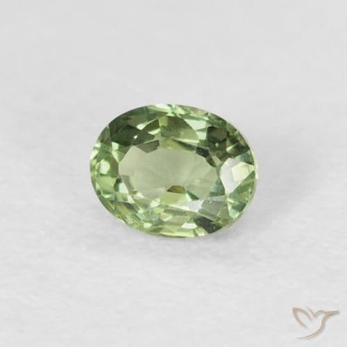 0.43ct Natural Deep Green Sapphire, Oval Cut, 4.6x3.6 mm