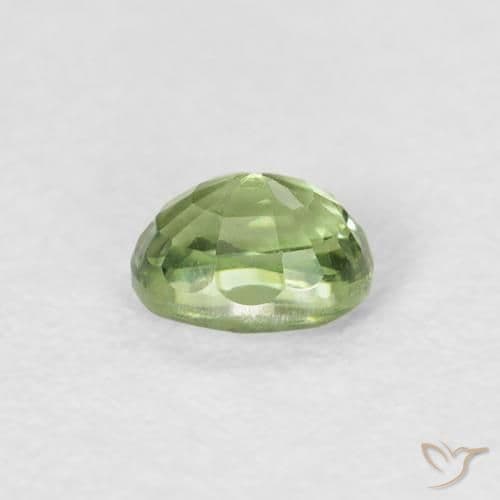 0.43ct Natural Deep Green Sapphire, Oval Cut, 4.6x3.6 mm