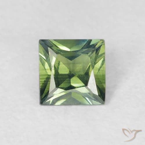 0.32ct Natural Deep Green Sapphire, Square, 3.9x3.9 mm