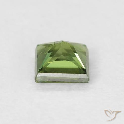 0.39ct Natural Forest Green Sapphire, Square, 3.8x3.7 mm