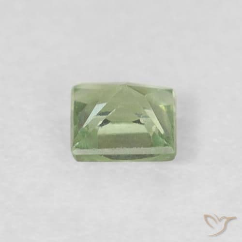 0.21ct Natural Pale Pear Green Sapphire, Square, 3.1x3.1 mm