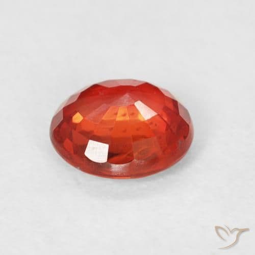 0.77ct Natural Bright Red Sapphire, Round Cut, 5.61 mm