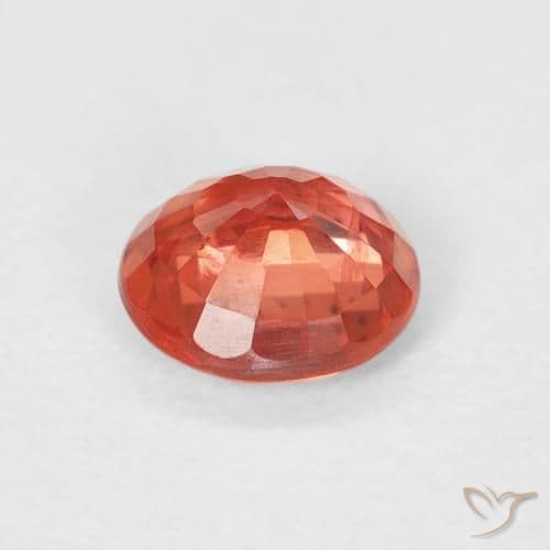 0.78ct Natural Bright Red Sapphire, Round Cut, 5.49 mm