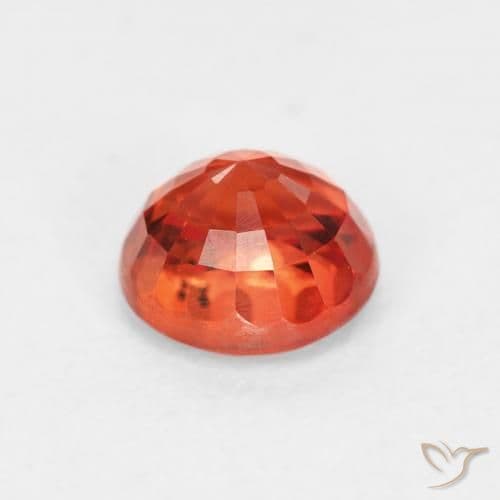 0.95ct Natural Medium Red Sapphire, Round Cut, 5.50 mm